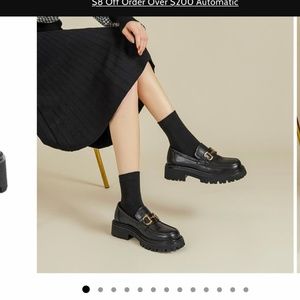 Chunky loafers genuine leather